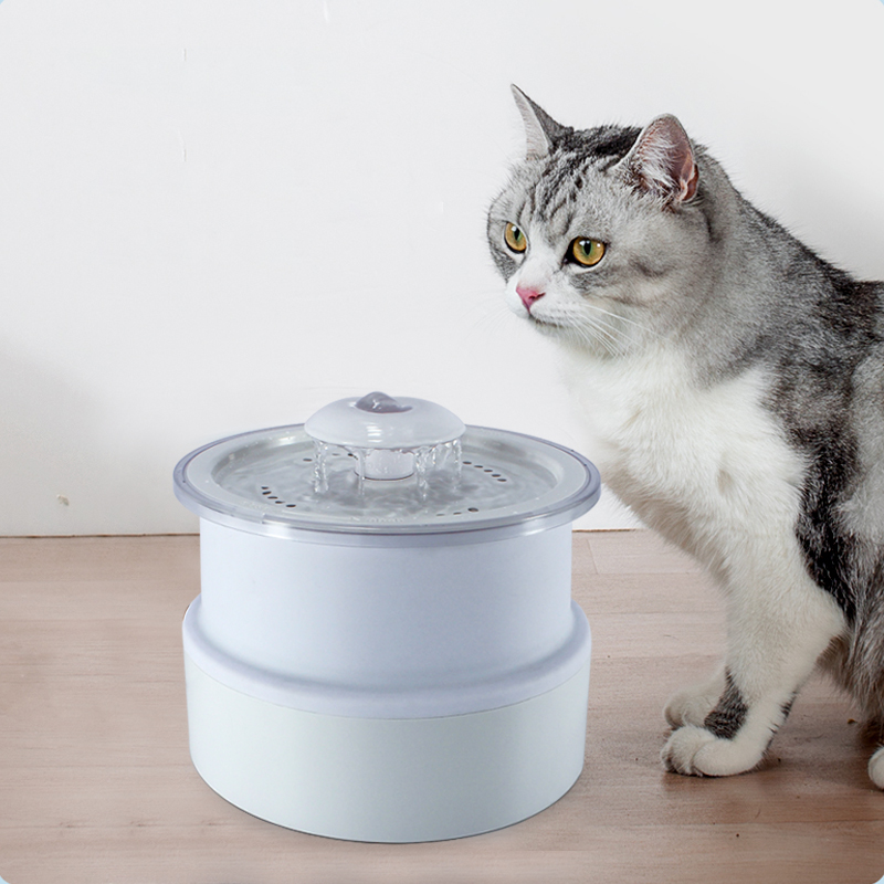 식품 등급 재료 BPA 무료 고양이 분수대 애완 동물 접을 수있는 분수